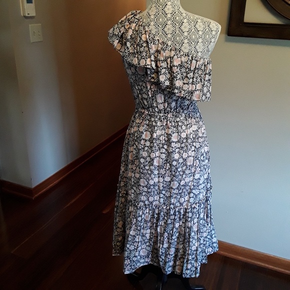 La Vie Rebecca Taylor 1 shoulder Zinnia dress, NWT - Picture 4 of 8